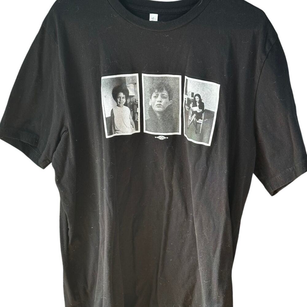 Kamala Harris T Shirt 2XL Black Photo Collage Union Made USA 100% Cotton